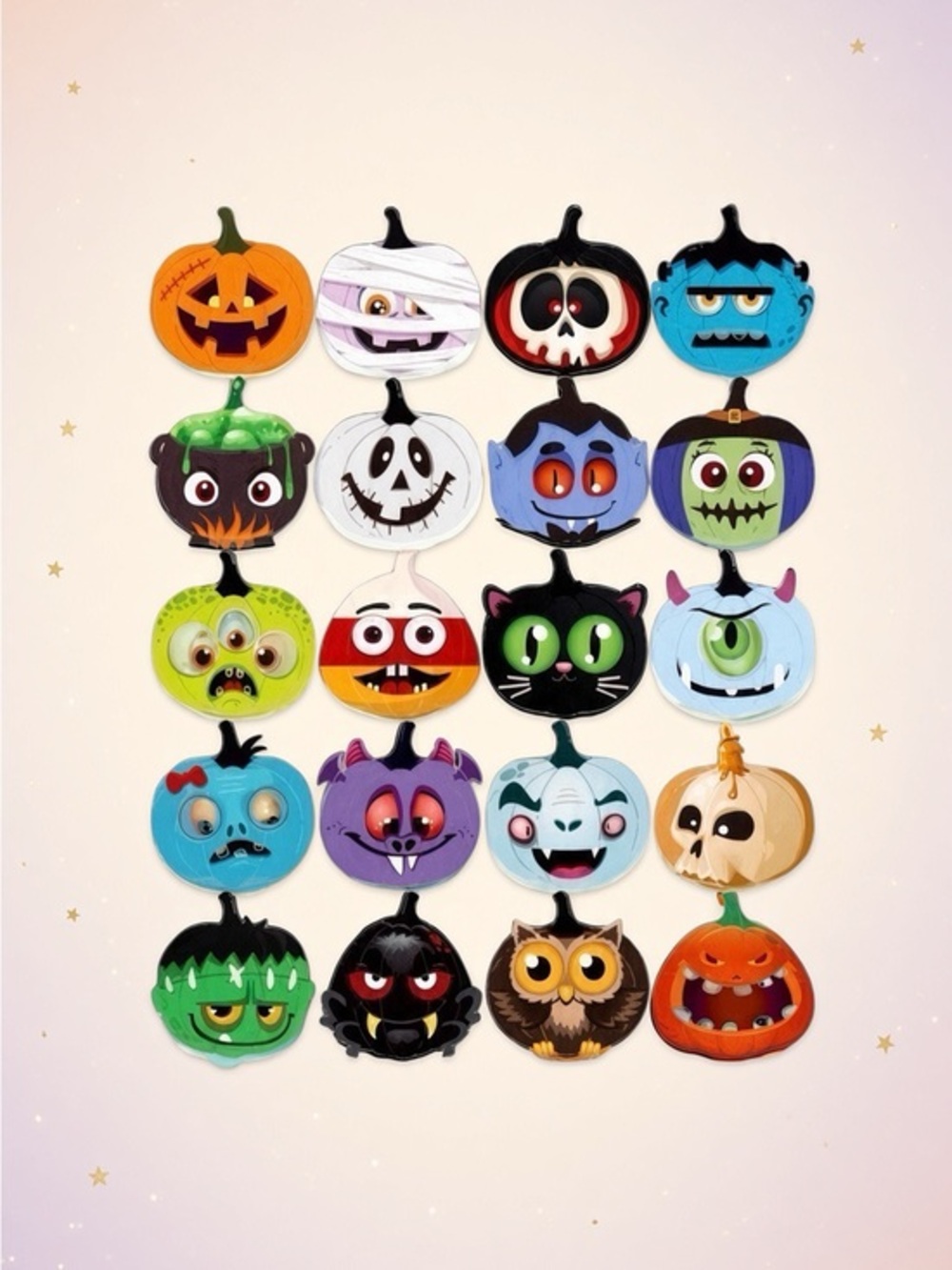 40 Halloween Stickers